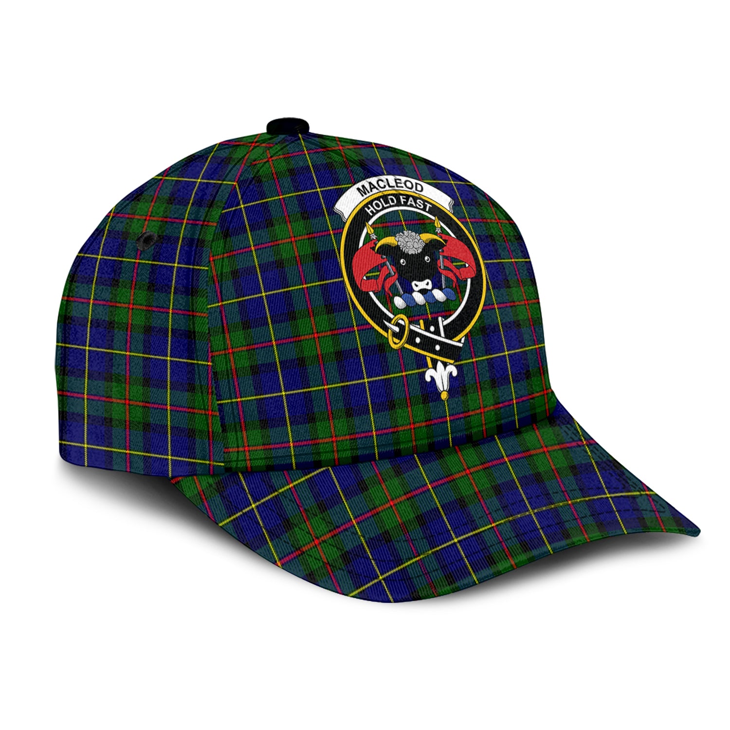 MacLeod of Harris Modern Tartan Classic Cap with Family Crest - Tartan Vibes Clothing