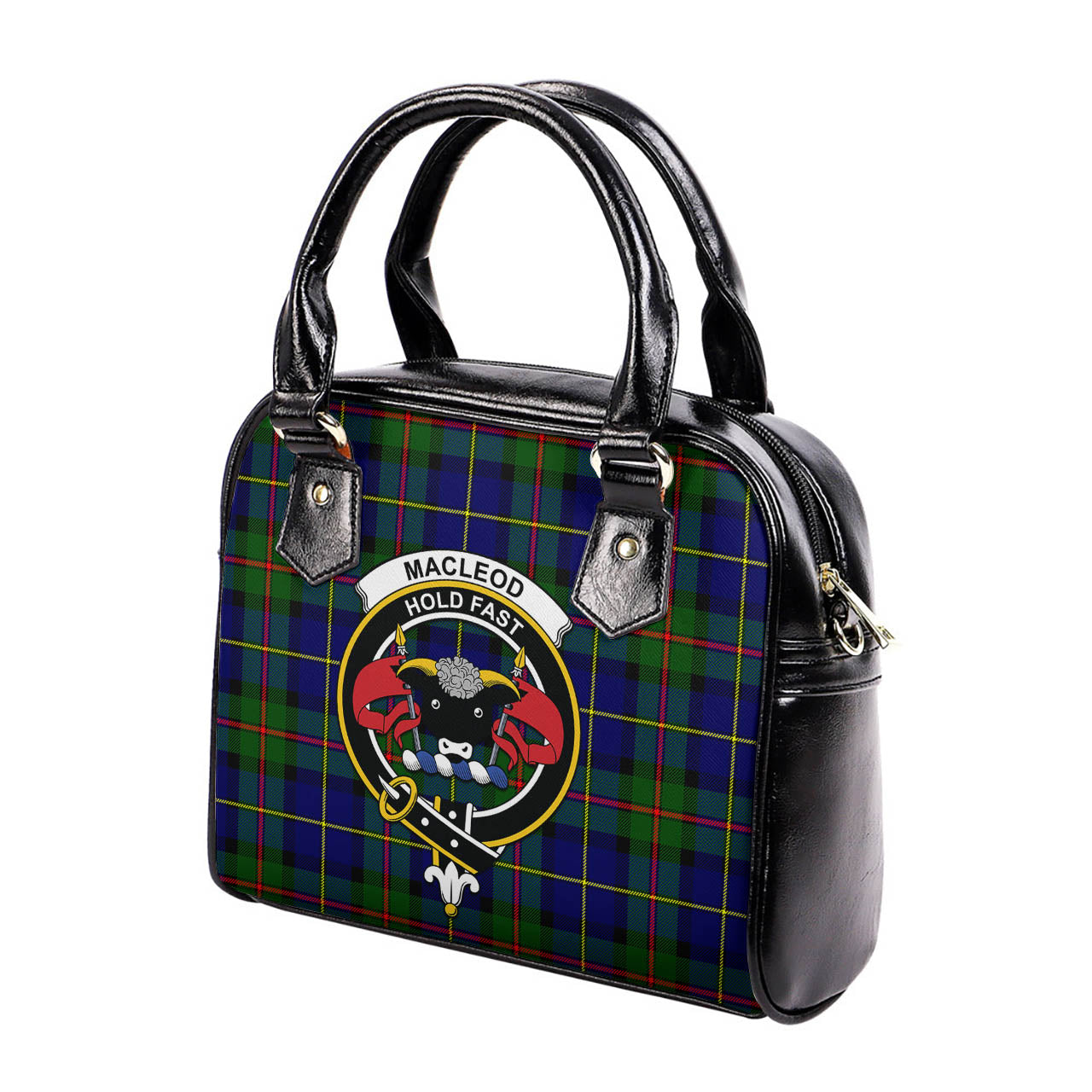 MacLeod of Harris Modern Tartan Shoulder Handbags with Family Crest - Tartanvibesclothing