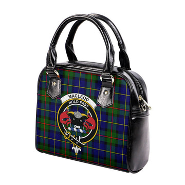 MacLeod of Harris Modern Tartan Shoulder Handbags with Family Crest