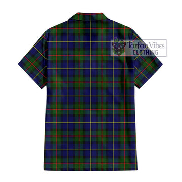 MacLeod of Harris Modern Tartan Short Sleeve Button Shirt with Family Crest DNA In Me Style