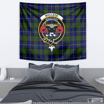 MacLeod of Harris Modern Tartan Tapestry Wall Hanging and Home Decor for Room with Family Crest