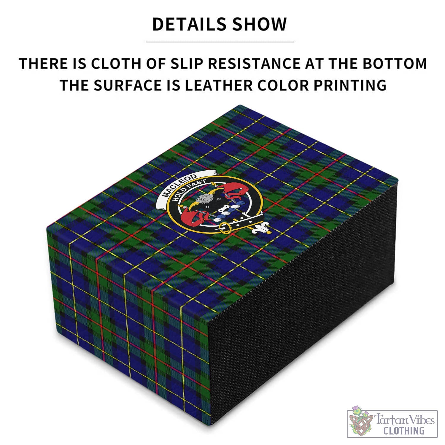 Tartan Vibes Clothing MacLeod of Harris Modern Tartan Pen Holder with Family Crest