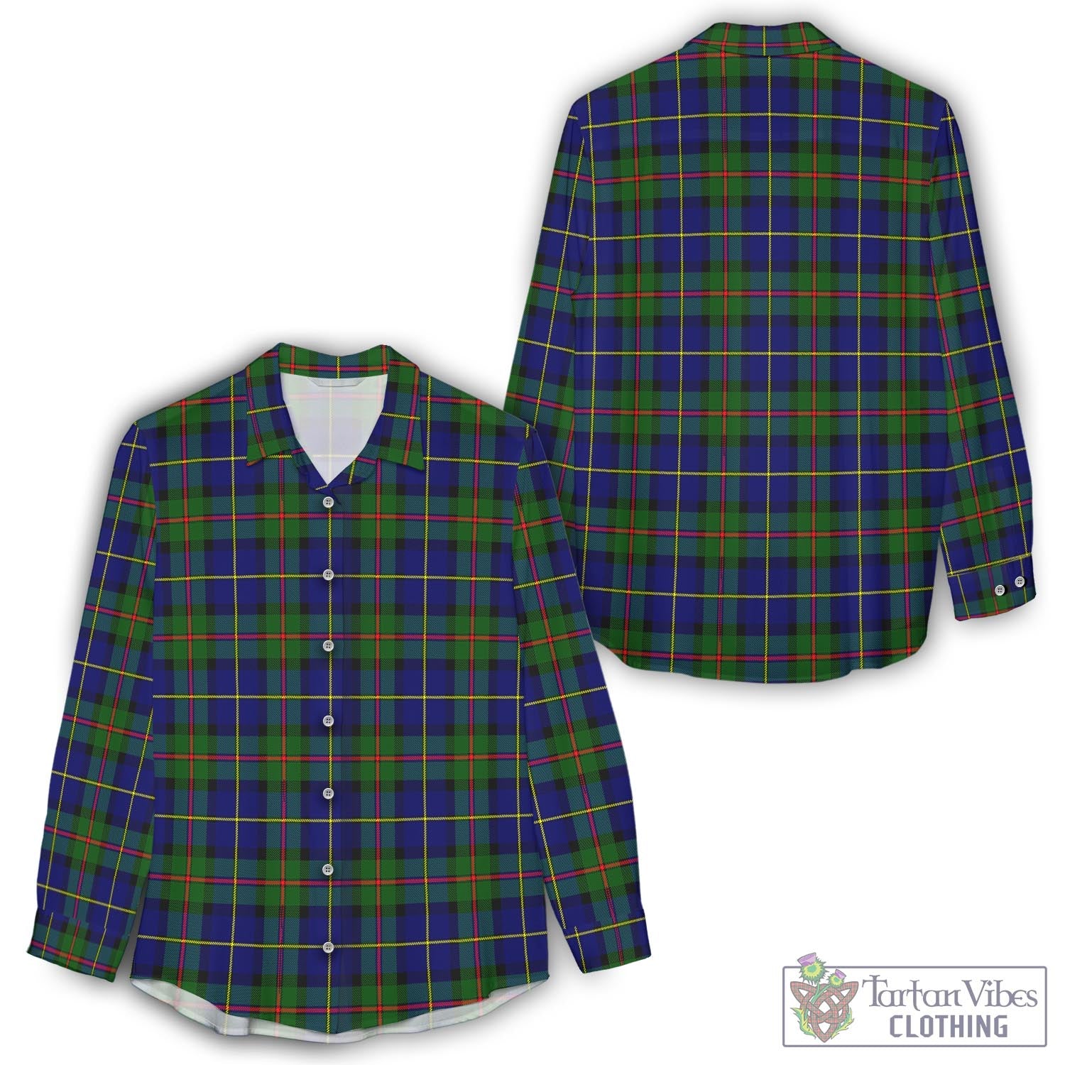 MacLeod of Harris Modern Tartan Womens Casual Shirt