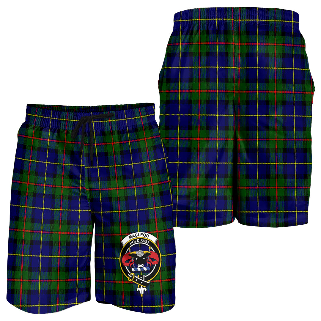 macleod-of-harris-modern-tartan-mens-shorts-with-family-crest