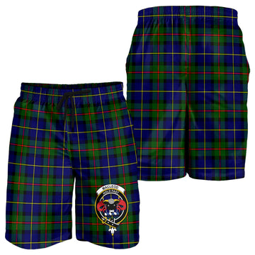 MacLeod of Harris Modern Tartan Mens Shorts with Family Crest