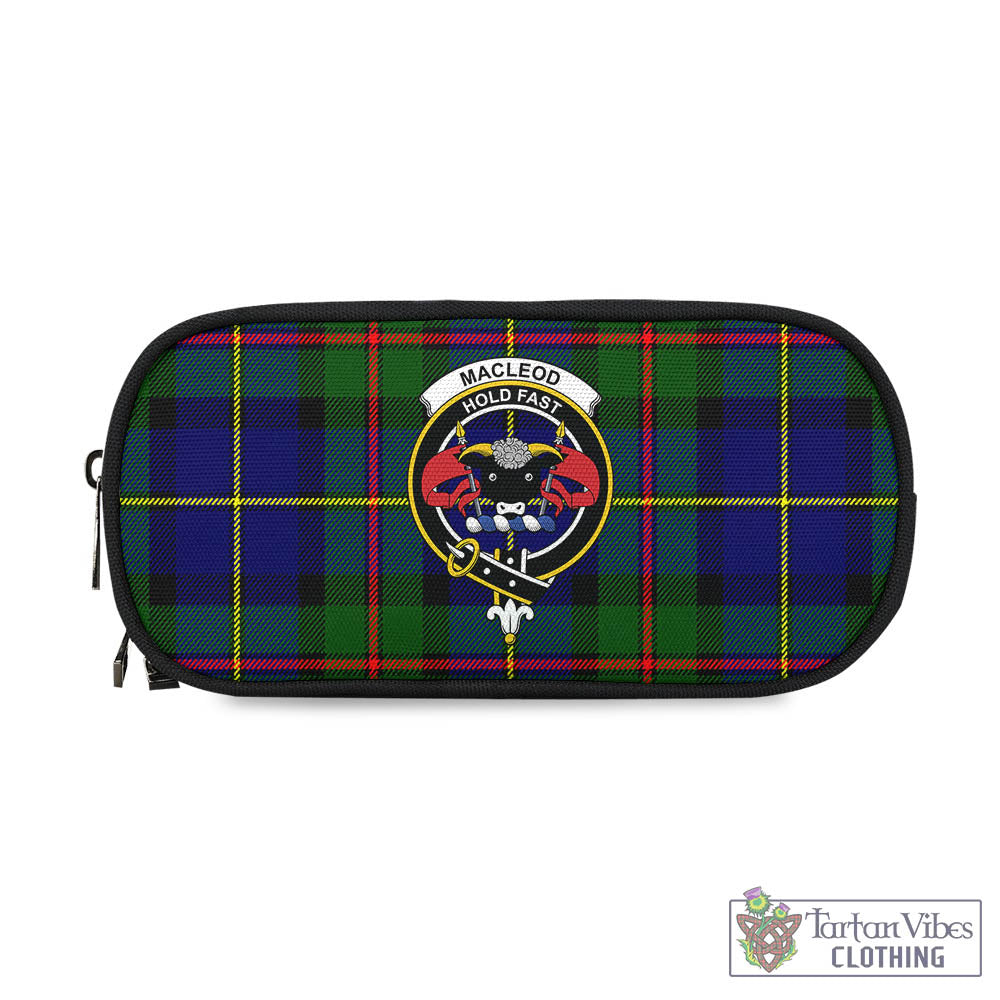 Tartan Vibes Clothing MacLeod of Harris Modern Tartan Pen and Pencil Case with Family Crest