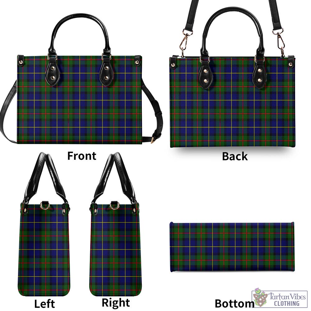 Tartan Vibes Clothing MacLeod of Harris Modern Tartan Luxury Leather Handbags