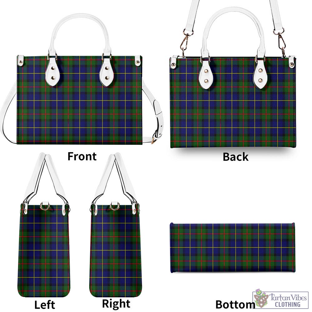 Tartan Vibes Clothing MacLeod of Harris Modern Tartan Luxury Leather Handbags