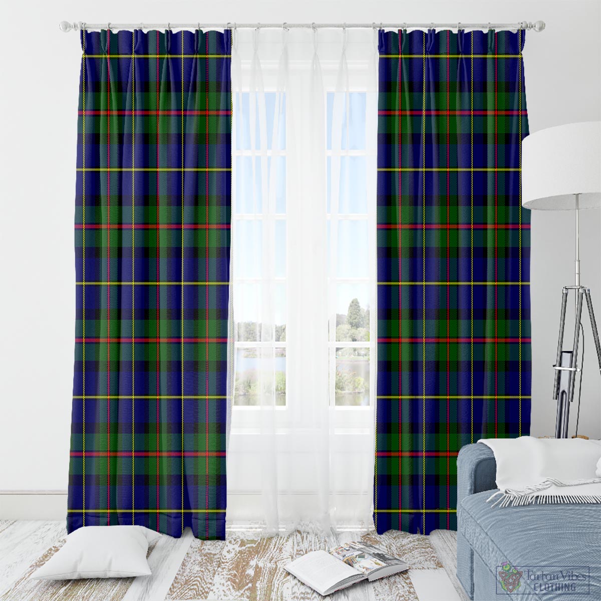 MacLeod of Harris Modern Tartan Window Curtain