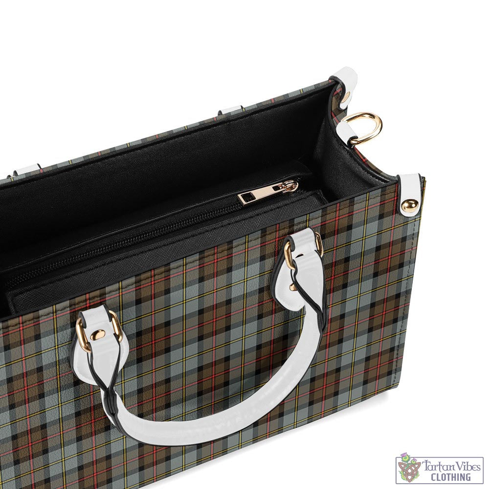 Tartan Vibes Clothing MacLeod of Harris Weathered Tartan Luxury Leather Handbags