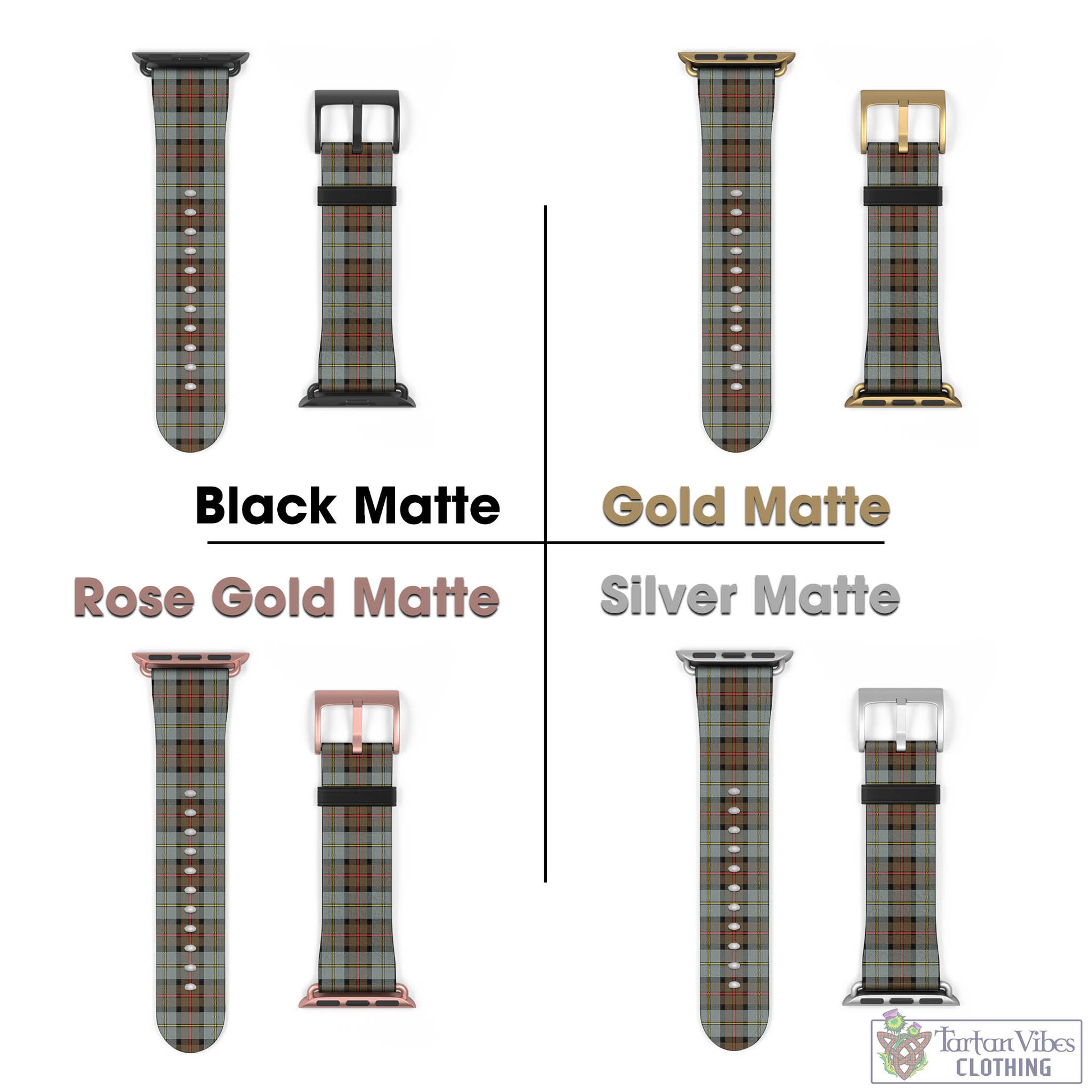 Tartan Vibes Clothing MacLeod of Harris Weathered Tartan Watch Band