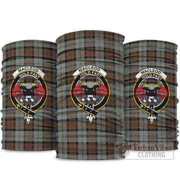 MacLeod of Harris Weathered Tartan Neck Gaiters, Tartan Bandanas, Tartan Head Band with Family Crest