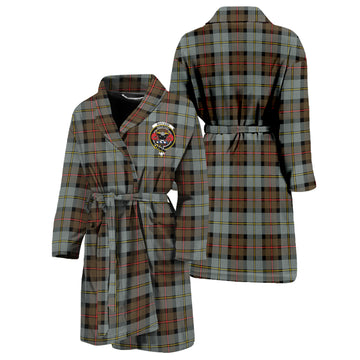 MacLeod of Harris Weathered Tartan Bathrobe with Family Crest