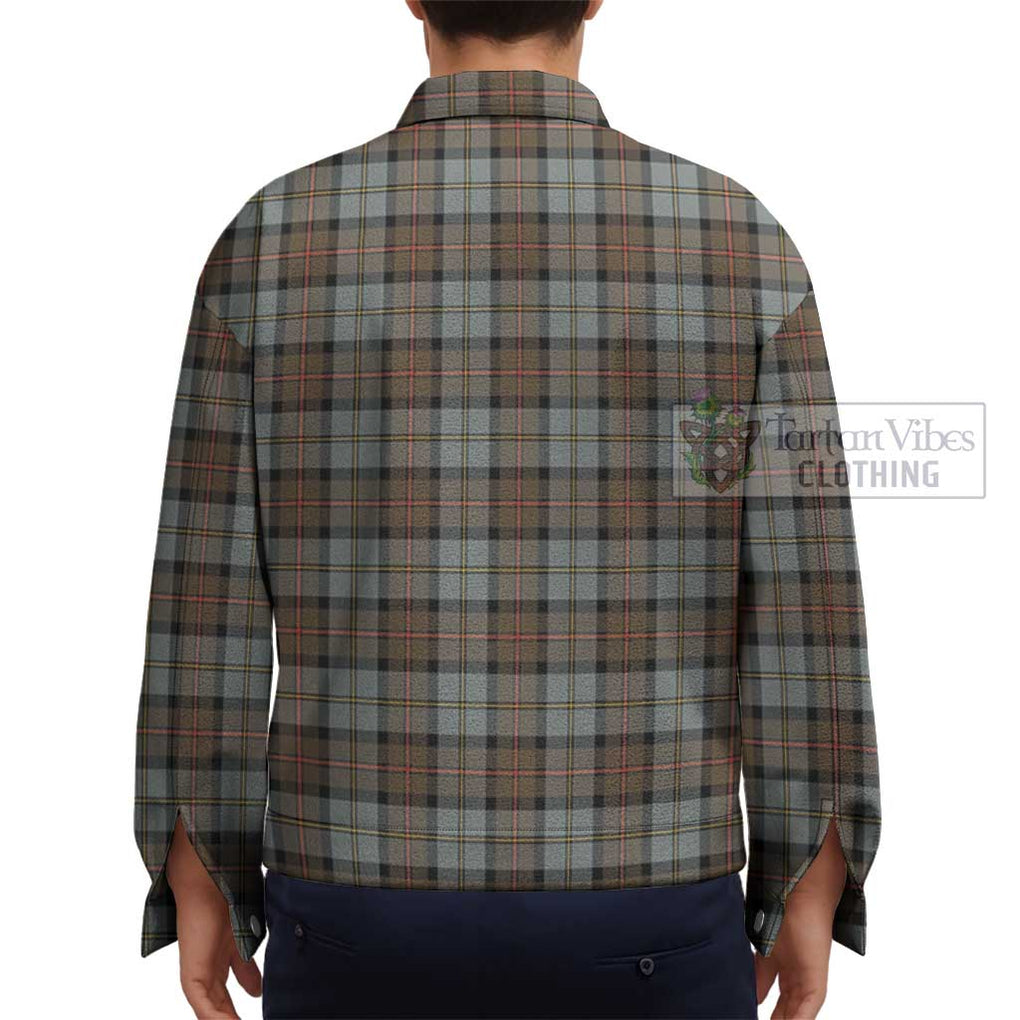 MacLeod of Harris Weathered Tartan Unisex Lapel Cotton Jacket - Tartan Vibes Clothing