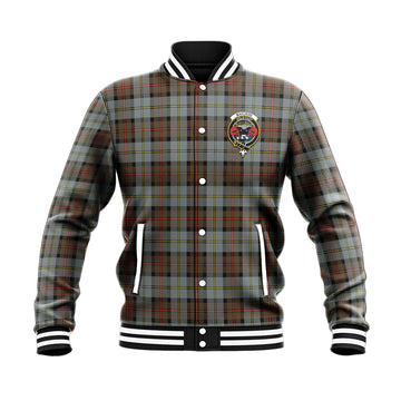 MacLeod of Harris Weathered Tartan Baseball Jacket with Family Crest