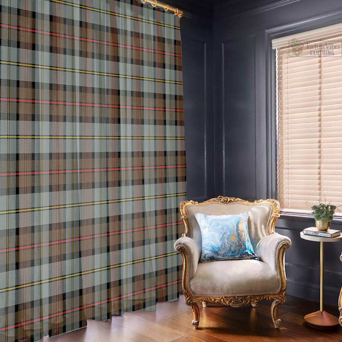 MacLeod of Harris Weathered Tartan Window Curtain