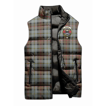 MacLeod of Harris Weathered Tartan Sleeveless Puffer Jacket with Family Crest