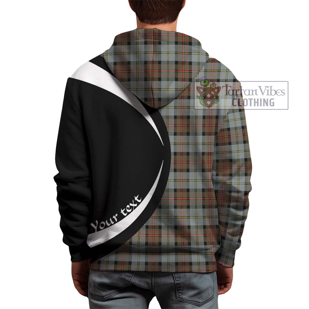 MacLeod of Harris Weathered Tartan Hoodie with Family Crest Circle Style - Tartan Vibes Clothing