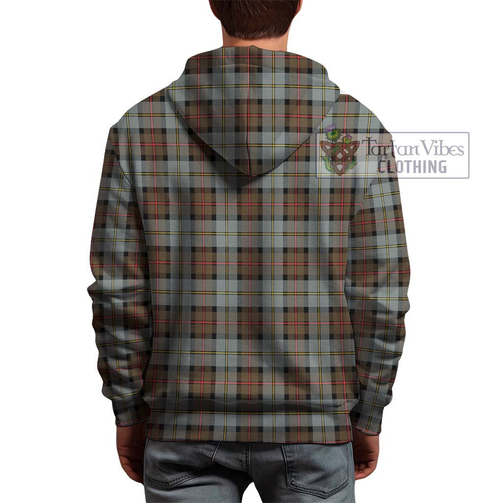 MacLeod of Harris Weathered Tartan Hoodie with Family Crest DNA In Me Style - Tartanvibesclothing Shop