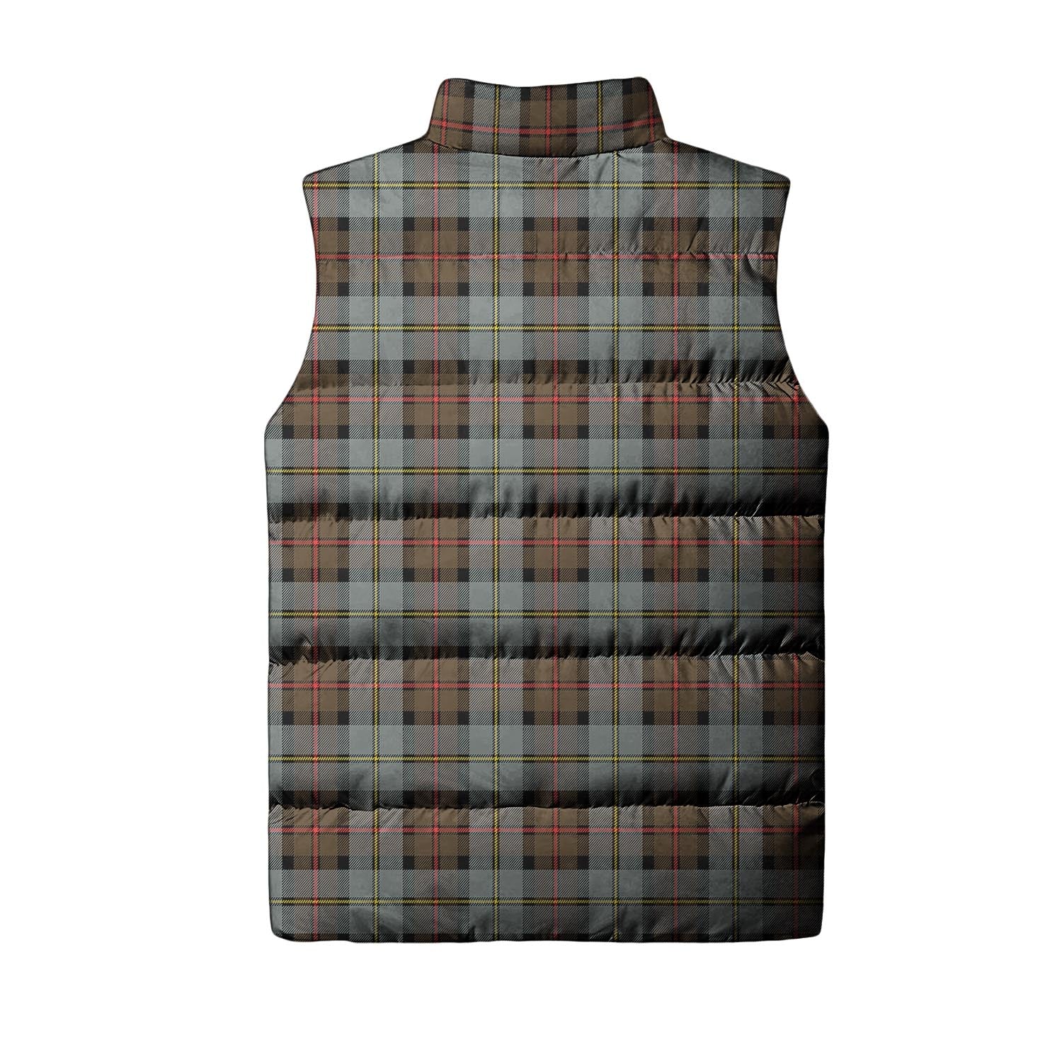 MacLeod of Harris Weathered Tartan Sleeveless Puffer Jacket with Family Crest - Tartanvibesclothing