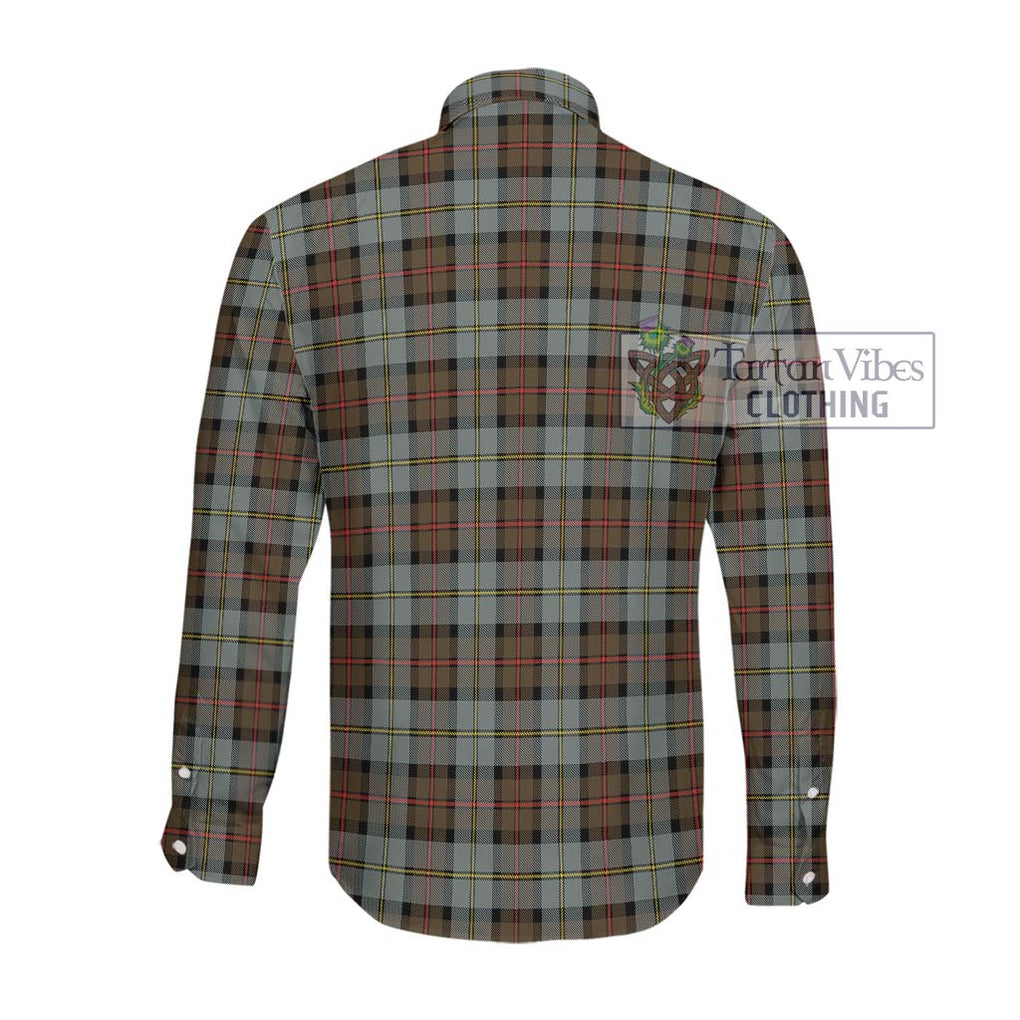 MacLeod of Harris Weathered Tartan Long Sleeve Button Shirt with Family Crest DNA In Me Style - Tartanvibesclothing Shop