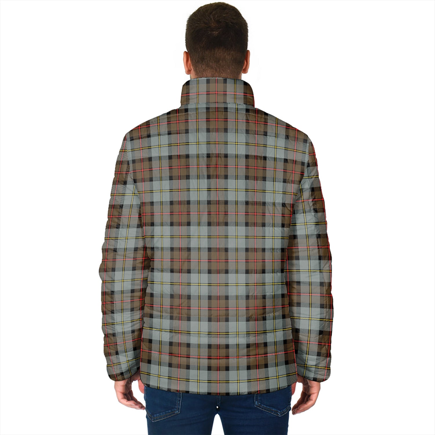 MacLeod of Harris Weathered Tartan Padded Jacket with Family Crest - Tartan Vibes Clothing