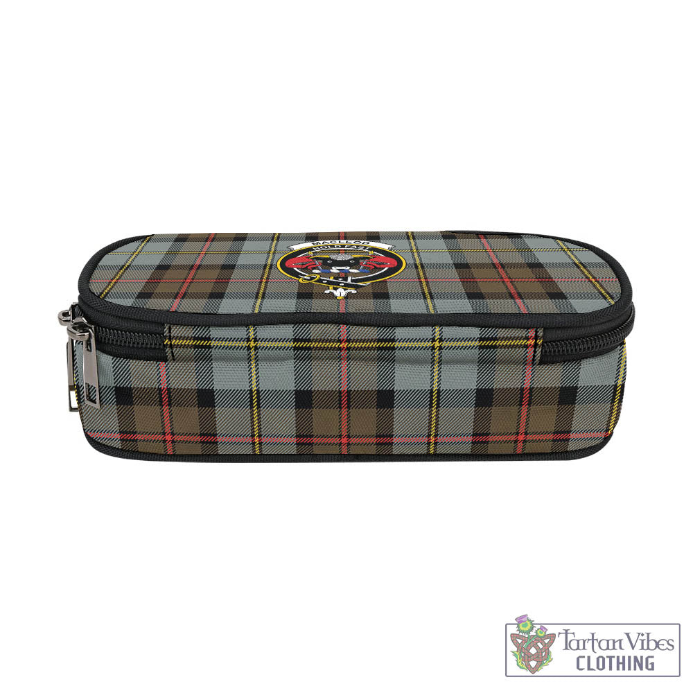 Tartan Vibes Clothing MacLeod of Harris Weathered Tartan Pen and Pencil Case with Family Crest