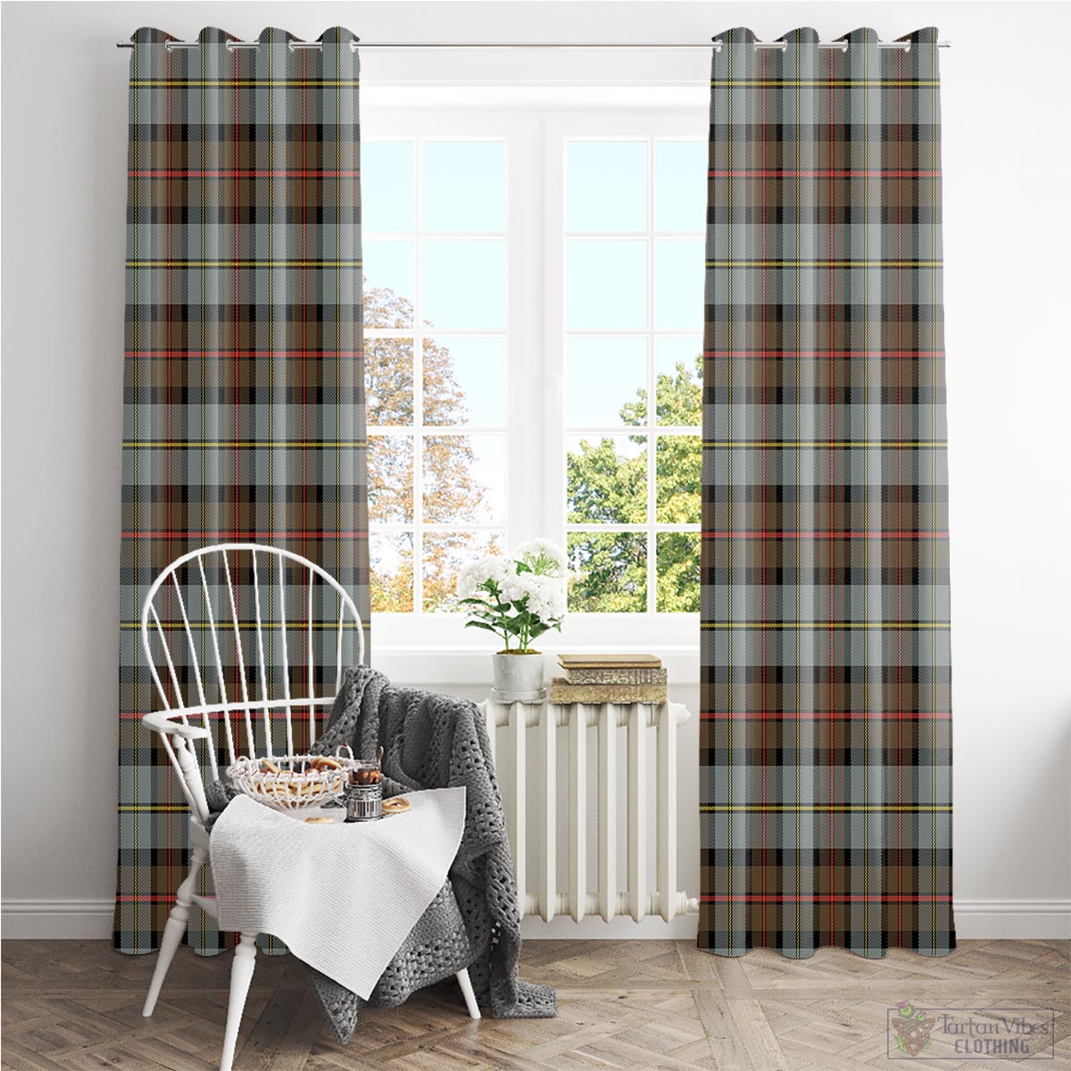 MacLeod of Harris Weathered Tartan Window Curtain