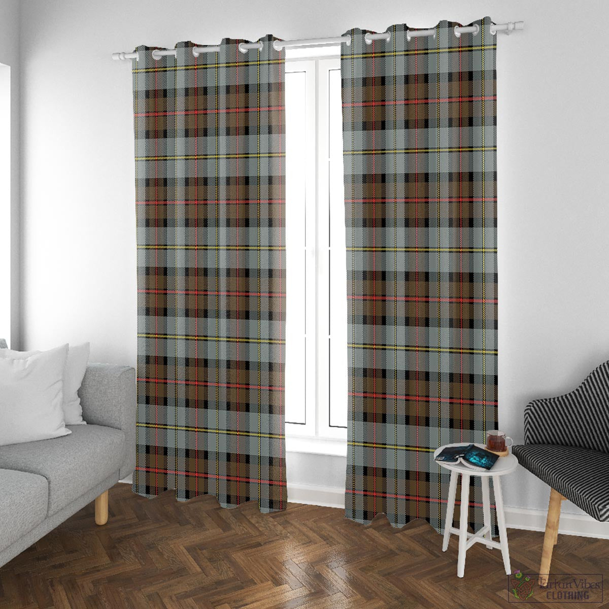 MacLeod of Harris Weathered Tartan Window Curtain