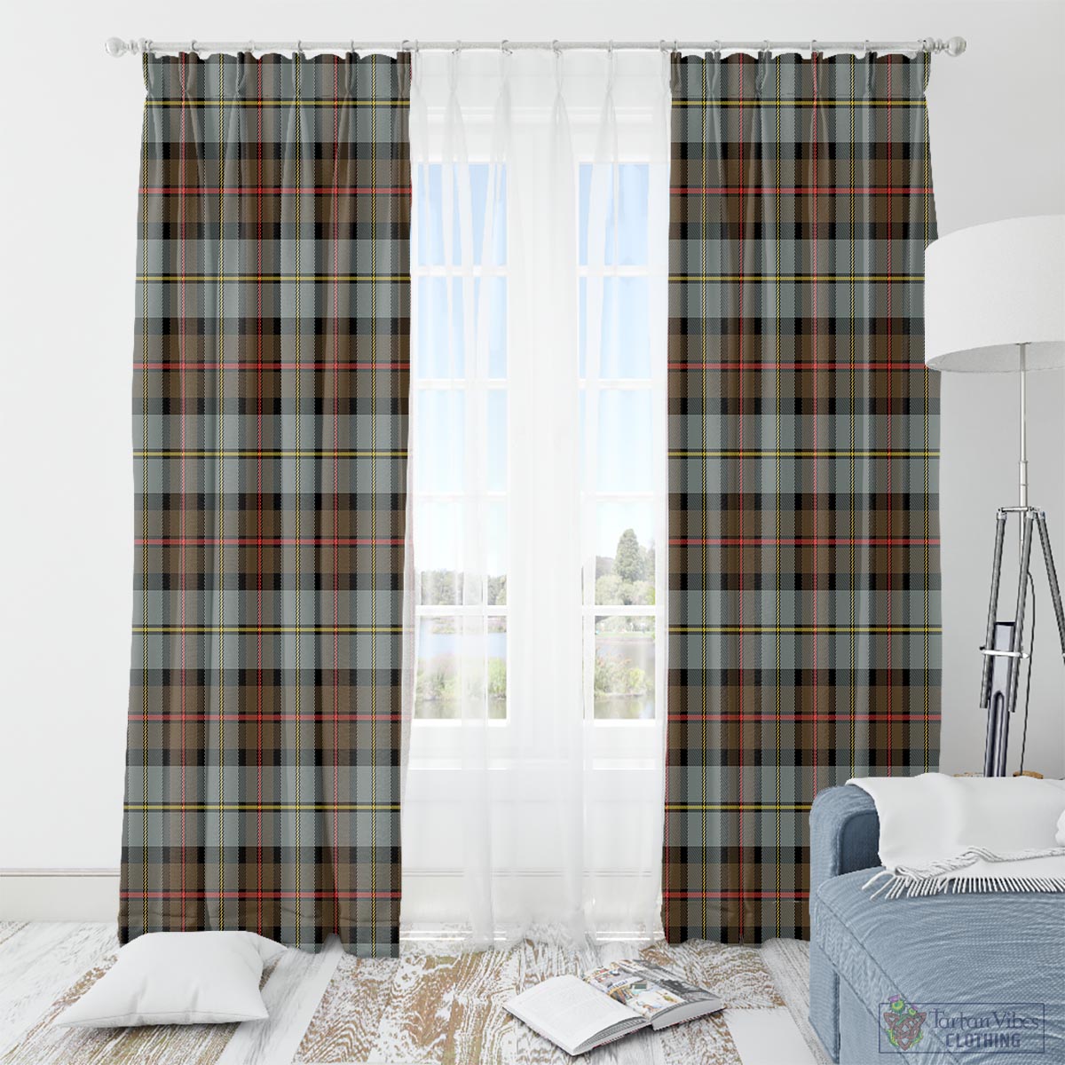 MacLeod of Harris Weathered Tartan Window Curtain