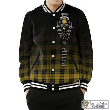 MacLeod of Lewis Ancient Tartan Baseball Jacket Featuring Alba Gu Brath Family Crest Celtic Inspired