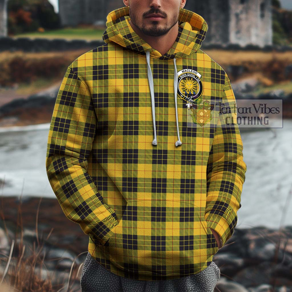 MacLeod of Lewis Ancient Tartan Cotton Hoodie with Family Crest Pullover Hoodie XS - Tartan Vibes Clothing