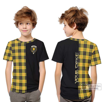 MacLeod of Lewis Ancient Tartan Kid T-Shirt with Family Crest and Half Of Me Style