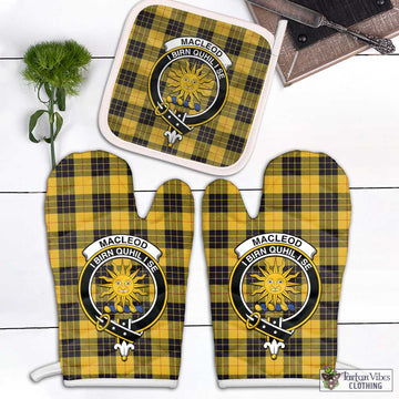 MacLeod of Lewis Ancient Tartan Combo Oven Mitt & Pot-Holder with Family Crest