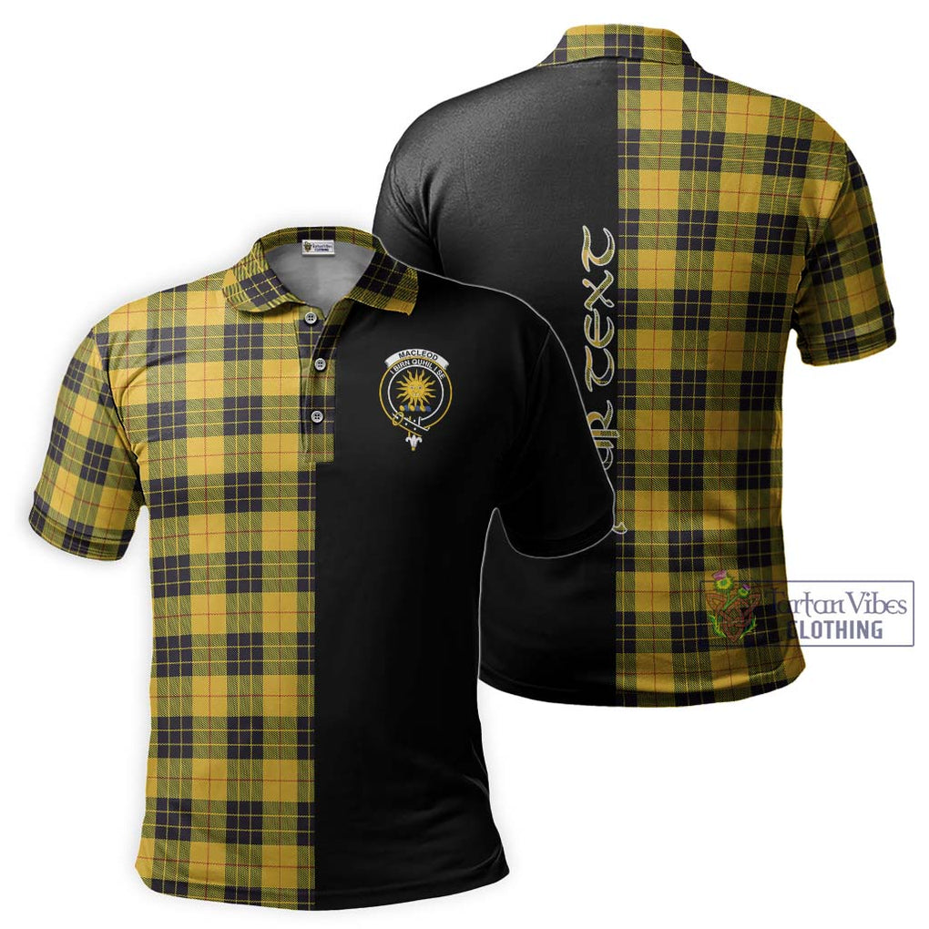 MacLeod of Lewis Ancient Tartan Polo Shirt with Family Crest and Half Of Me Style Kid - Tartanvibesclothing Shop