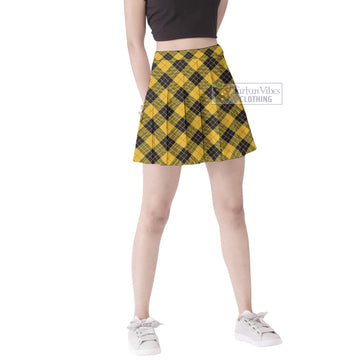 MacLeod of Lewis Ancient Tartan Women's Plated Mini Skirt Cross Style