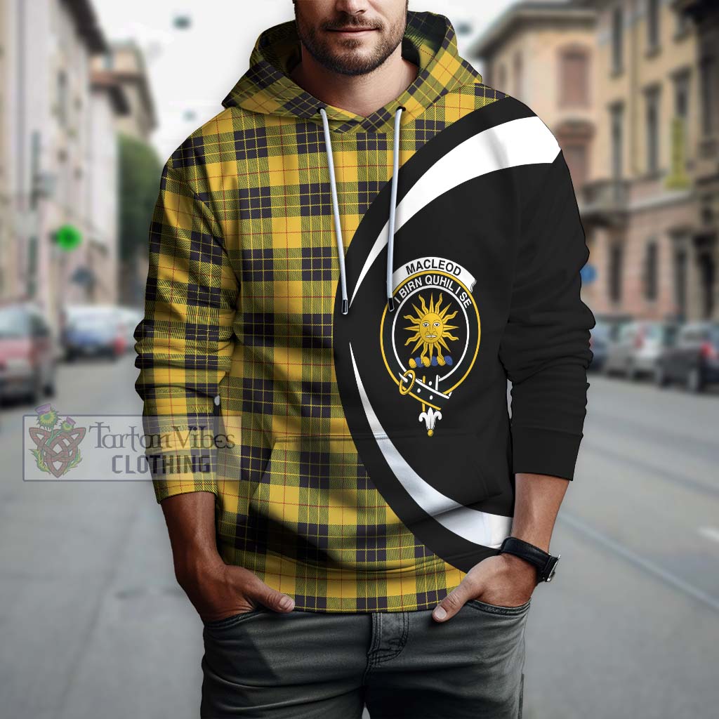 MacLeod of Lewis Ancient Tartan Hoodie with Family Crest Circle Style Zip Hoodie - Tartan Vibes Clothing