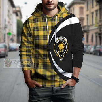 MacLeod of Lewis Ancient Tartan Hoodie with Family Crest Circle Style