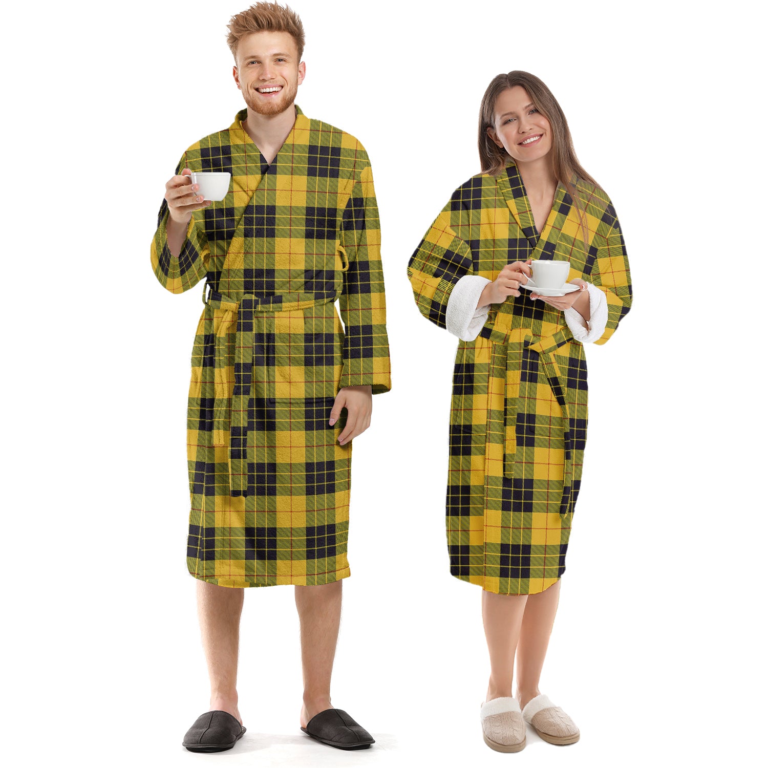 MacLeod of Lewis Ancient Tartan Bathrobe Unisex S - Tartan Vibes Clothing