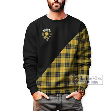 MacLeod of Lewis Ancient Tartan Sweatshirt with Family Crest and Military Logo Style