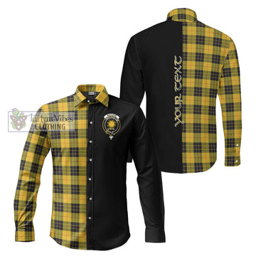 MacLeod of Lewis Ancient Tartan Long Sleeve Button Shirt with Family Crest and Half Of Me Style