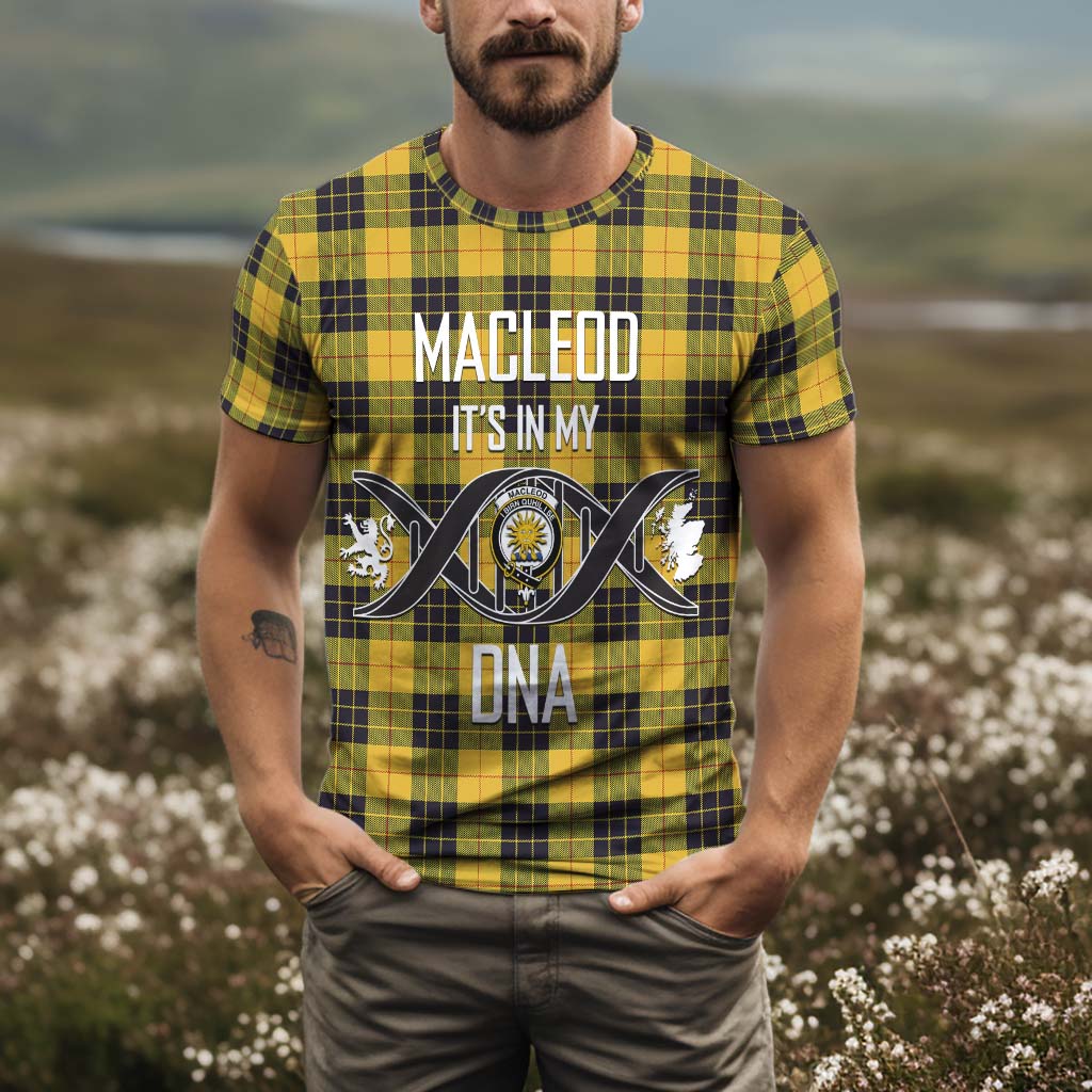 MacLeod of Lewis Ancient Tartan T-Shirt with Family Crest DNA In Me Style Kid's Shirt - Tartan Vibes Clothing