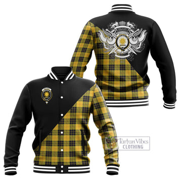 MacLeod of Lewis Ancient Tartan Baseball Jacket with Family Crest and Military Logo Style