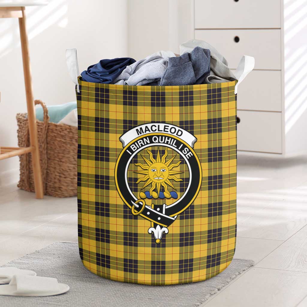 MacLeod of Lewis Ancient Tartan Laundry Basket with Family Crest One Size - Tartanvibesclothing Shop