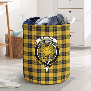 MacLeod of Lewis Ancient Tartan Laundry Basket with Family Crest