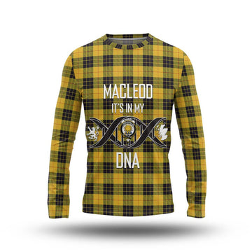 MacLeod of Lewis Ancient Tartan Long Sleeve T-Shirt with Family Crest DNA In Me Style