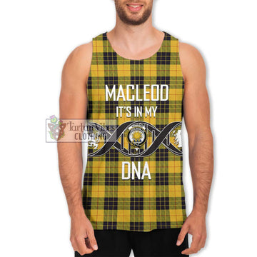 MacLeod of Lewis Ancient Tartan Men's Tank Top with Family Crest DNA In Me Style