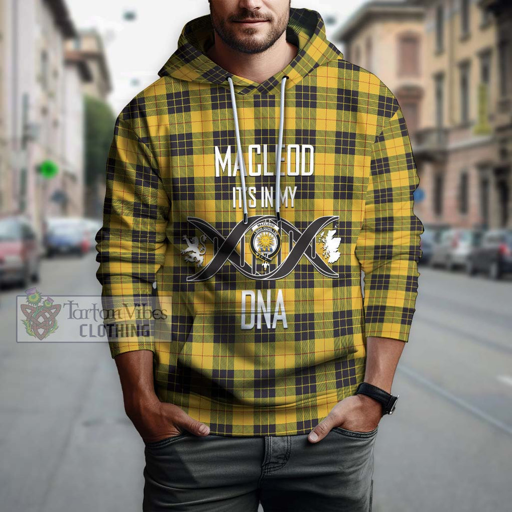 MacLeod of Lewis Ancient Tartan Hoodie with Family Crest DNA In Me Style Pullover Hoodie - Tartanvibesclothing Shop