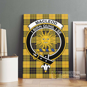 MacLeod of Lewis Ancient Tartan Canvas Print Wall Art with Family Crest