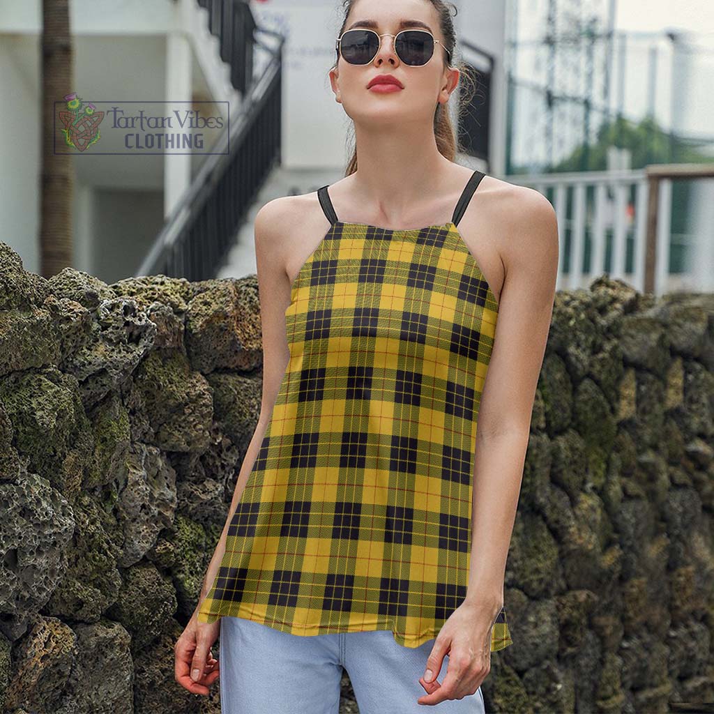 Tartan Vibes Clothing MacLeod of Lewis Ancient Tartan Loose Halter Neck Camisole